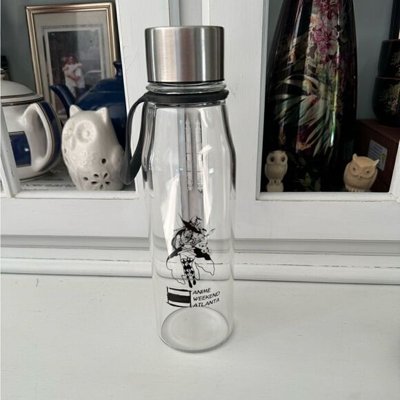Anime Weekend Atlanta Glass Water Bottle Cold Beverage Container - Picture 2 of 7